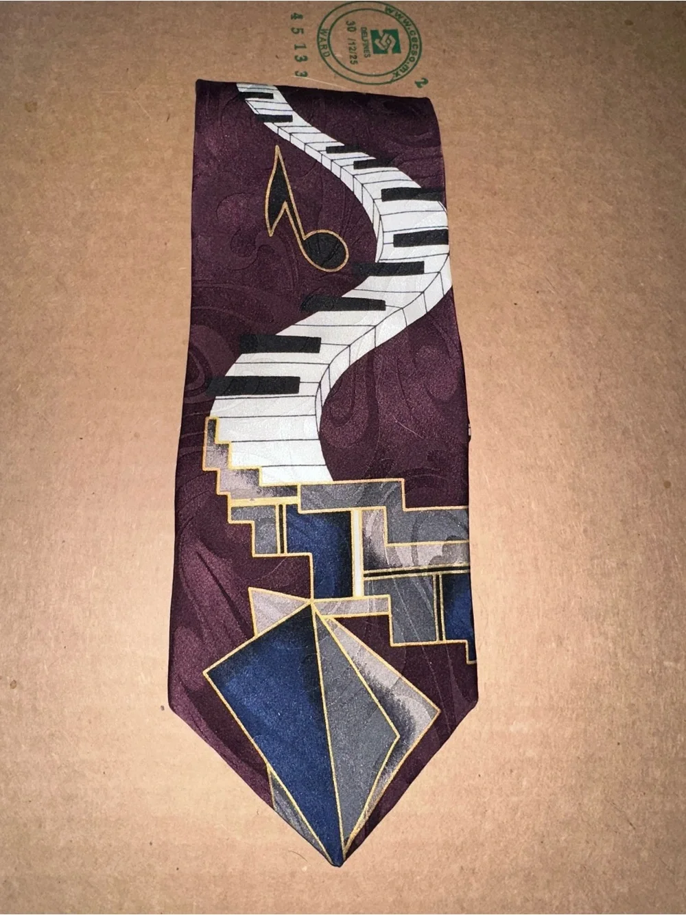 Piano Keys Musical Tie Necktie Music Teacher Choir Band Director Croft & Barrow